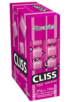 CHICLETE  TUTTI-FRUTTI CLISS FLORESTAL