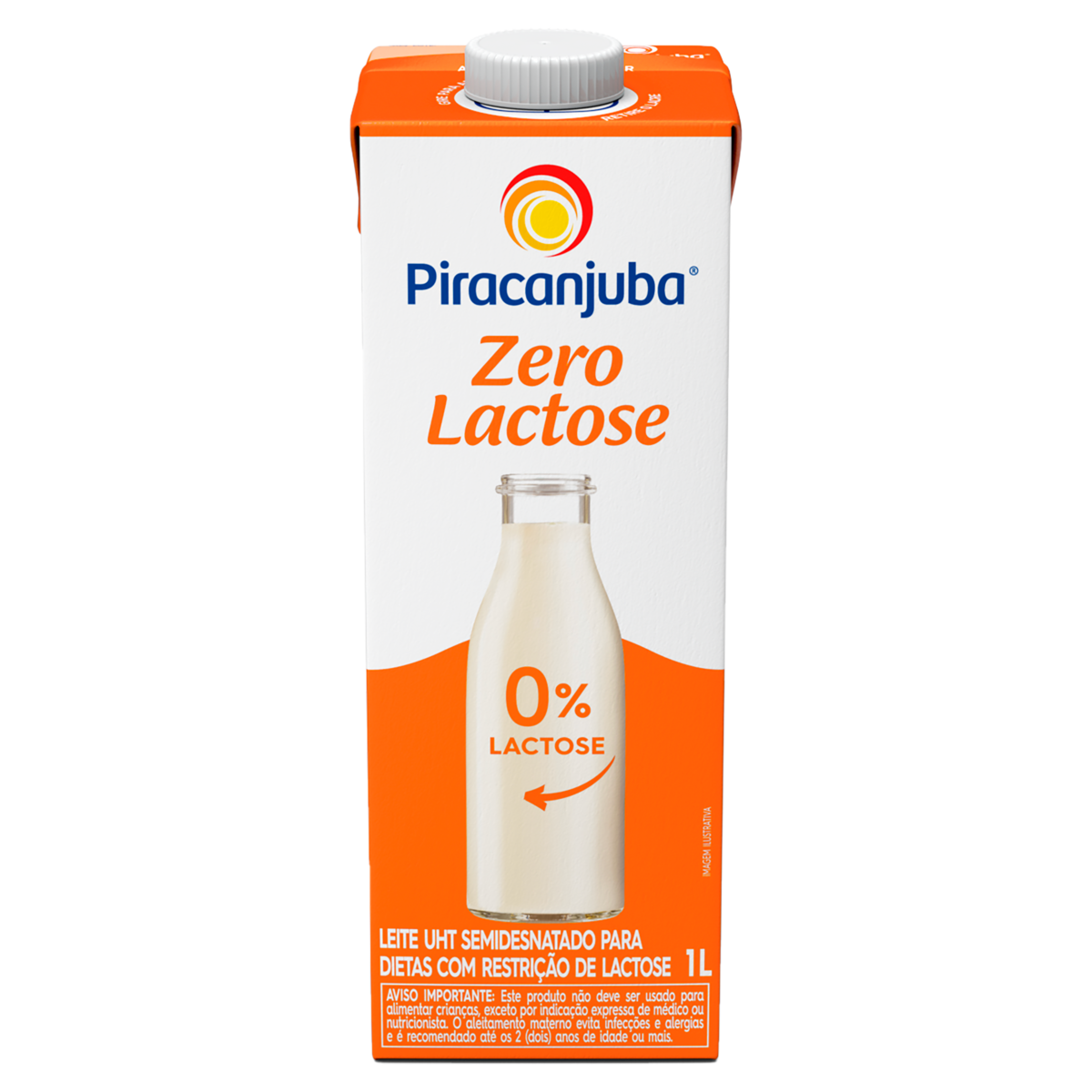 LEITE ZERO LACTOSE SEMIDESNATADO TIPO EDGE PIRACANJUBA