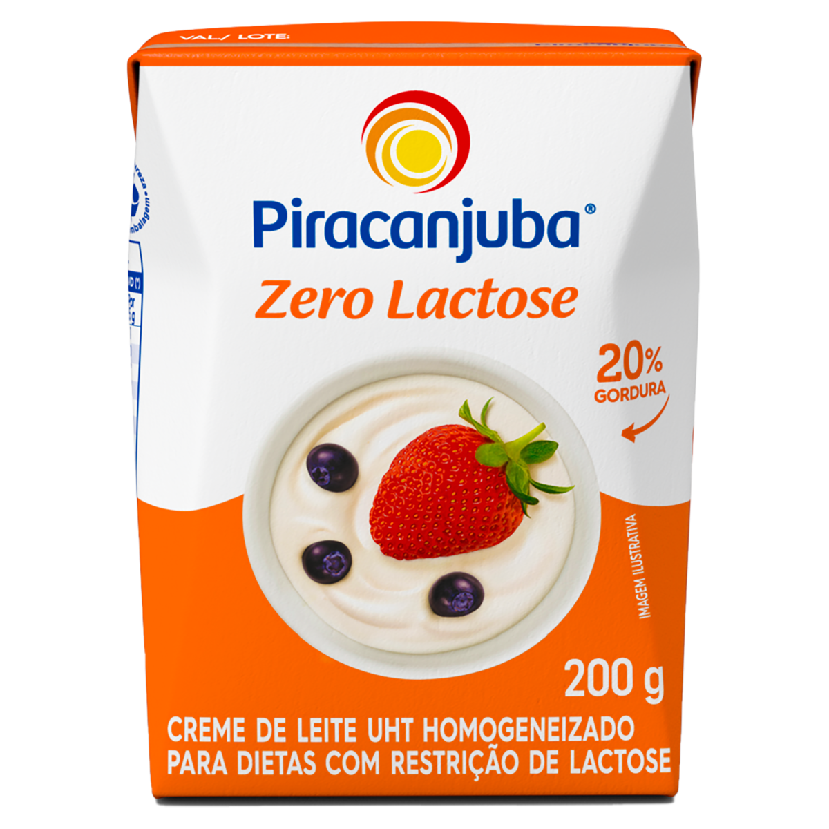 CREME DE LEITE ZERO LACTOSE TP PIRACANJUBA 