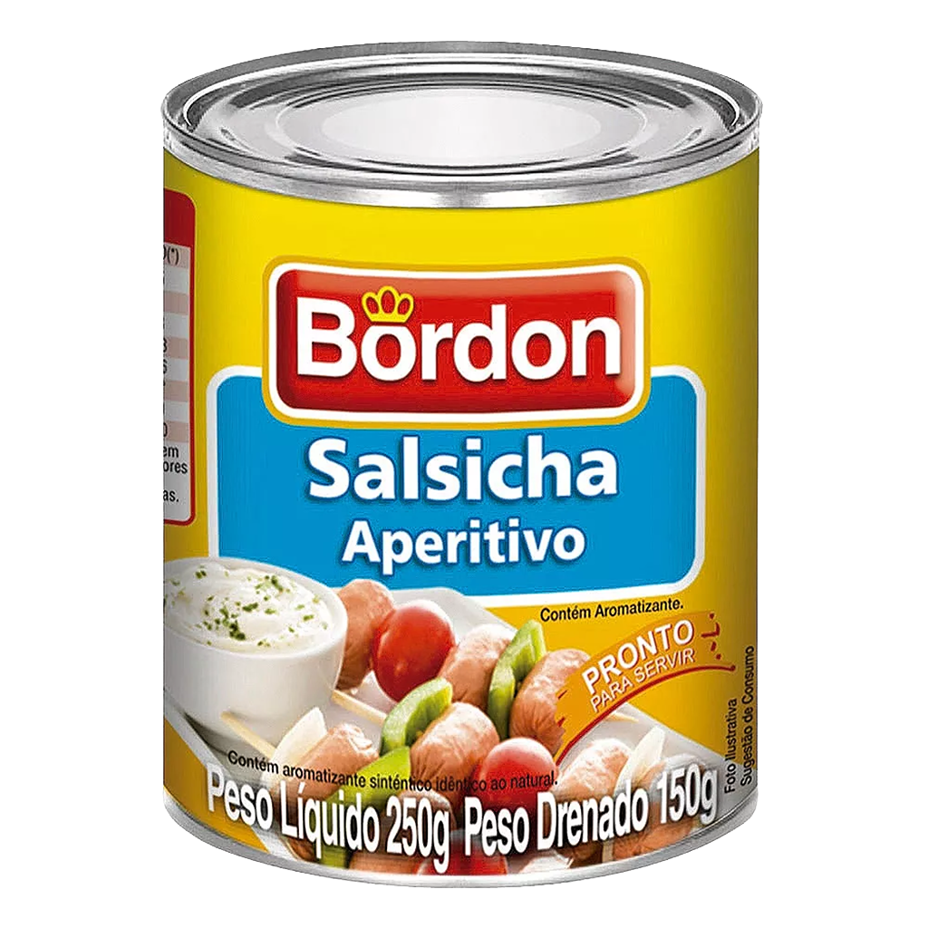 SALSICHA APERITIVO LATA BORDON 