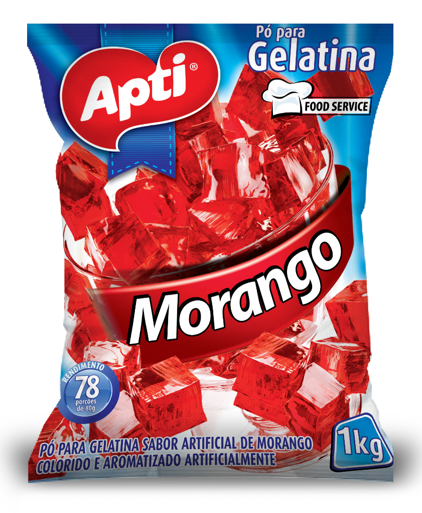 GELATINA MORANGO APTI 