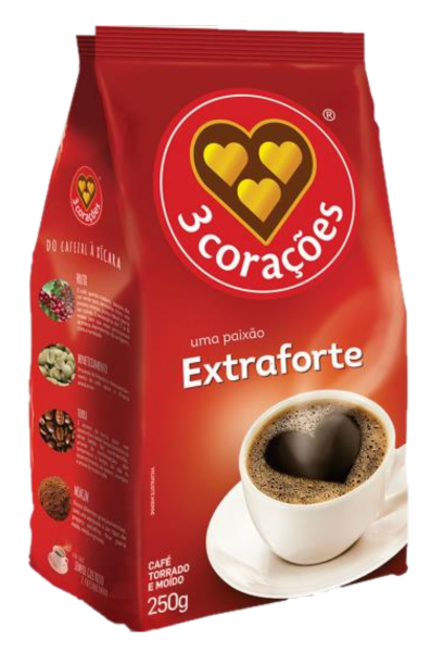 CAFÉ EXTRA FORTE 3 CORAÇÕES 