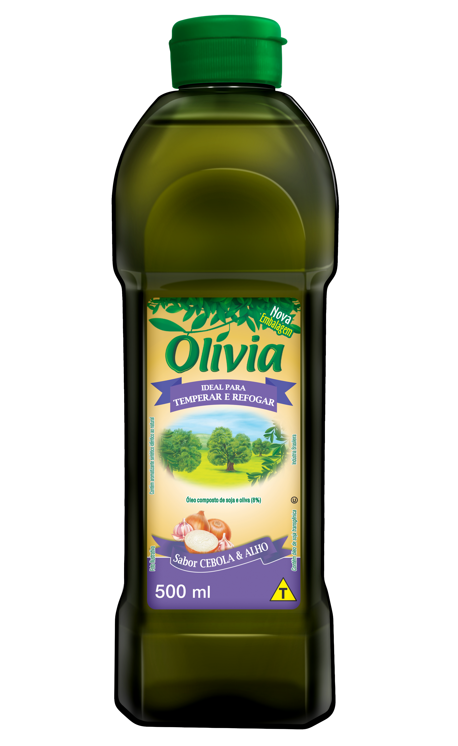 ÓLEO COMPOSTO CEBOLA E ALHO PET OLIVIA 