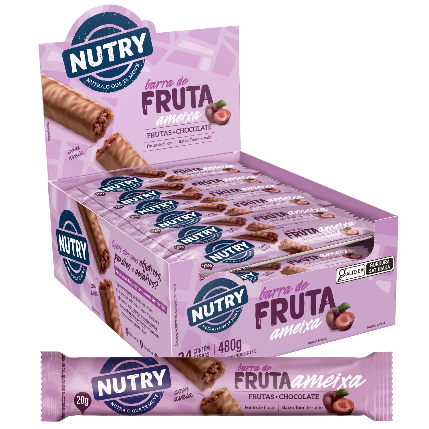 BARRA DE FRUTAS AMEIXA NUTRY 