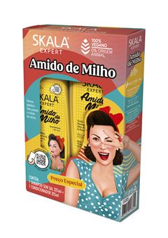 SHAMPOO+CONDICIONADOR AMIDO DE MILHO SKALA  