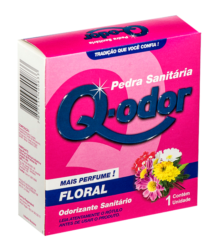 PEDRA SANITÁRIA FLORAL Q-ODOR