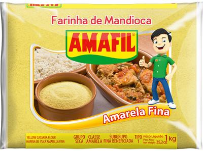 FARINHA DE MANDIOCA AMARELA FINA AMAFIL 