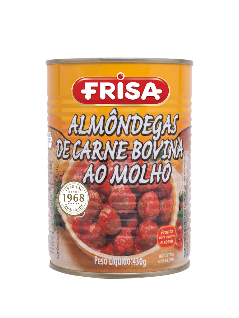 ALMÔNDEGAS AO MOLHO DE CARNE FRISA 