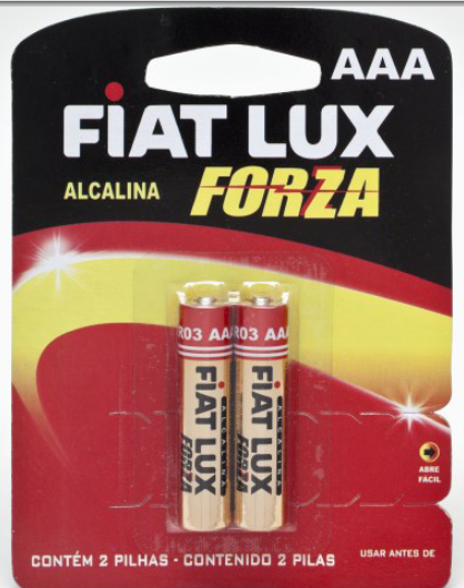 PILHA ALCALINA AAA PALITO FIAT LUX 