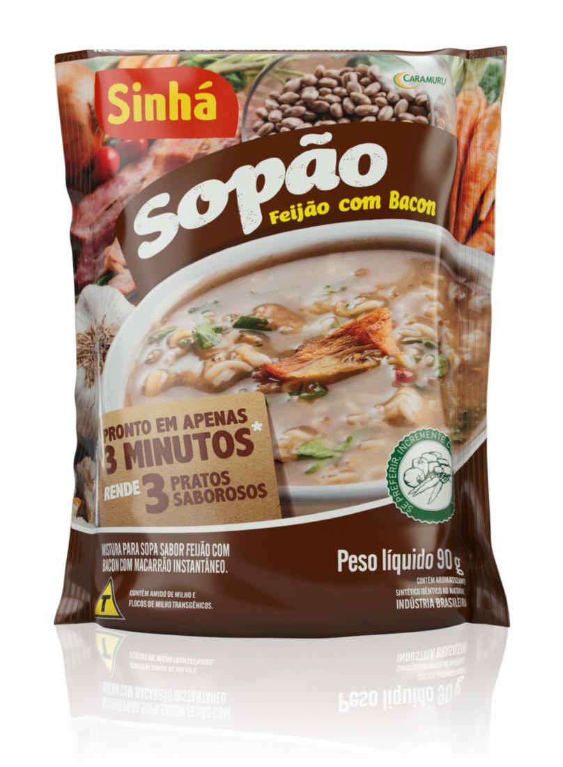 SOPÃO FEIJÃO COM BACON SINHÁ 