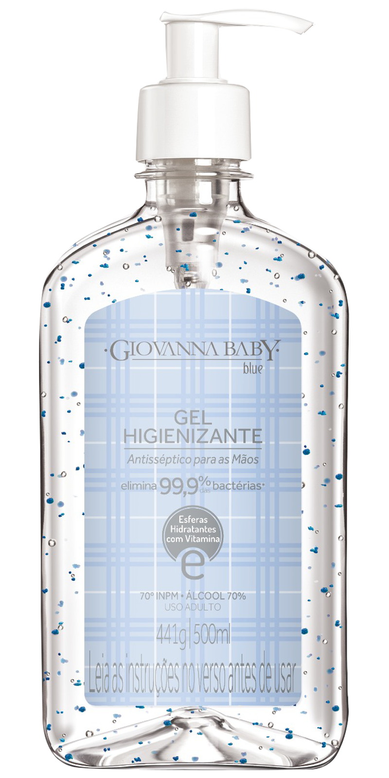 ÁLCOOL GEL PARA MÃOS BLUE 70 INPM GIOVANNA BABY 