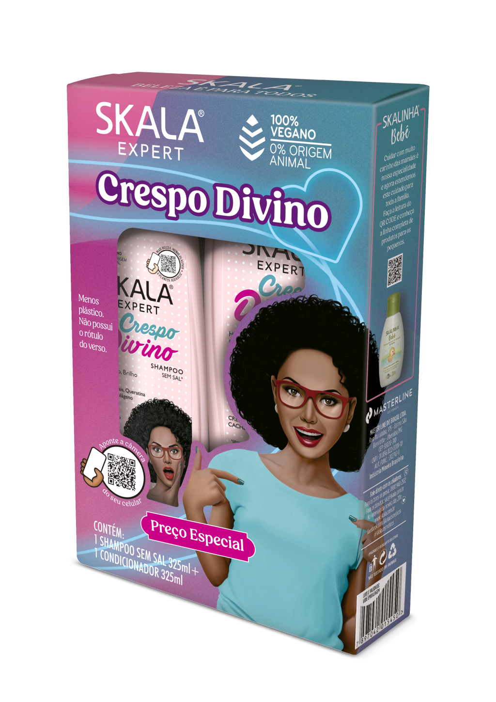 SHAMPOO+CONDICIONADOR CRESPO DIVINO SKALA 