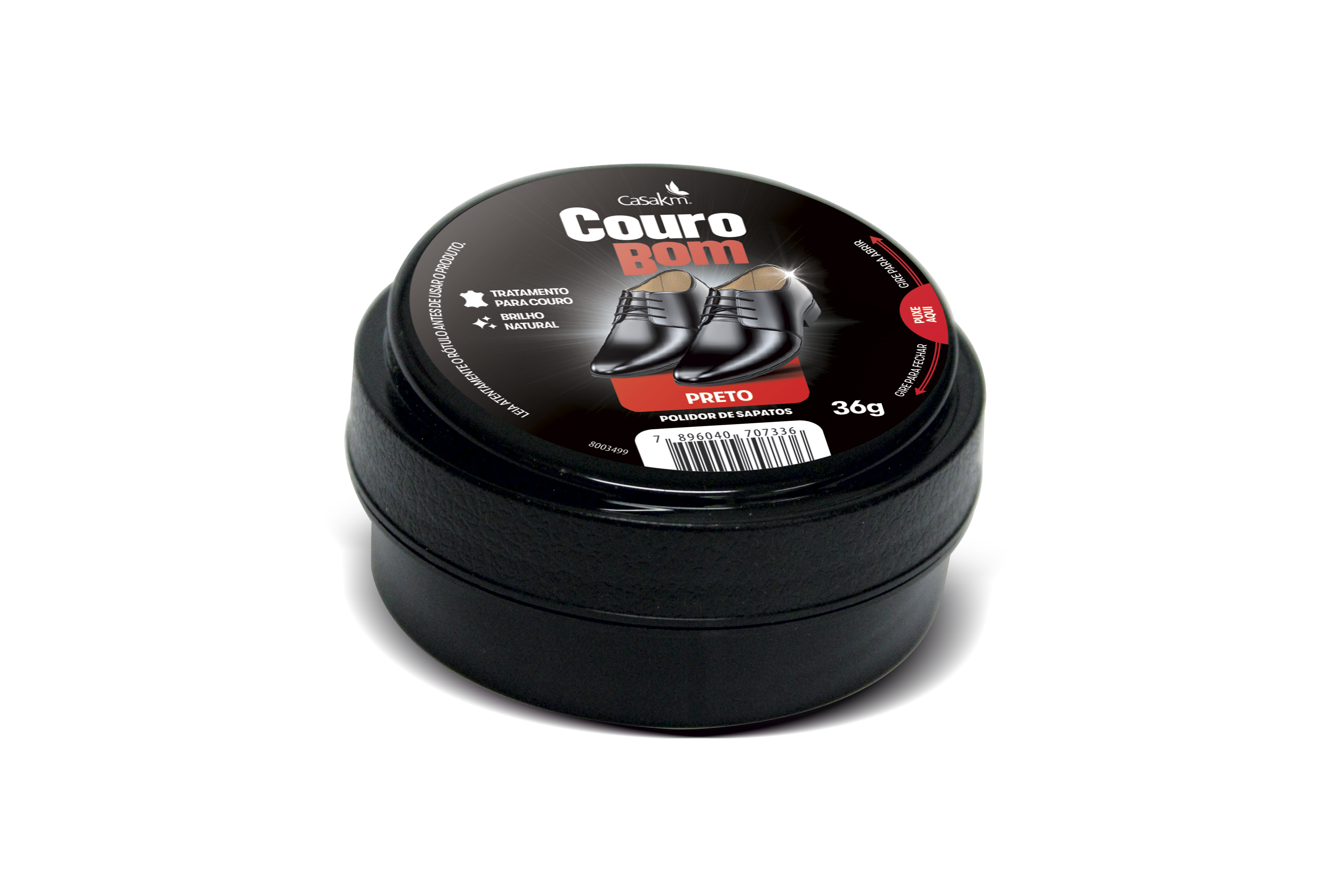 CERA PARA CALÇADO PASTA PRETO COURO BOM 