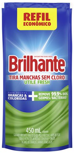 TIRA MANCHAS SEM CLORO ULTILE FRESH SACHÊ BRILHANTE 