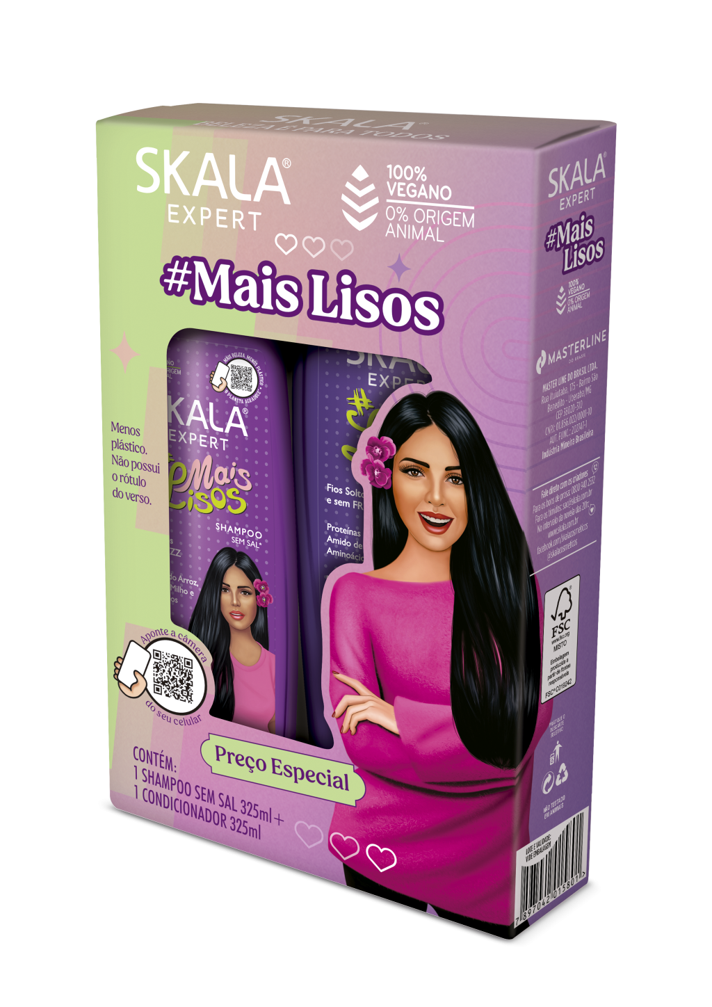 SHAMPOO+CONDICIONADOR MAIS LISOS SKALA