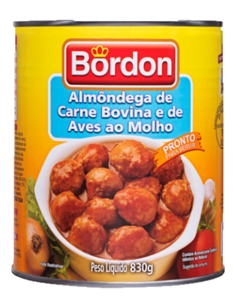 ALMÔNDEGAS AO MOLHO BORDON 