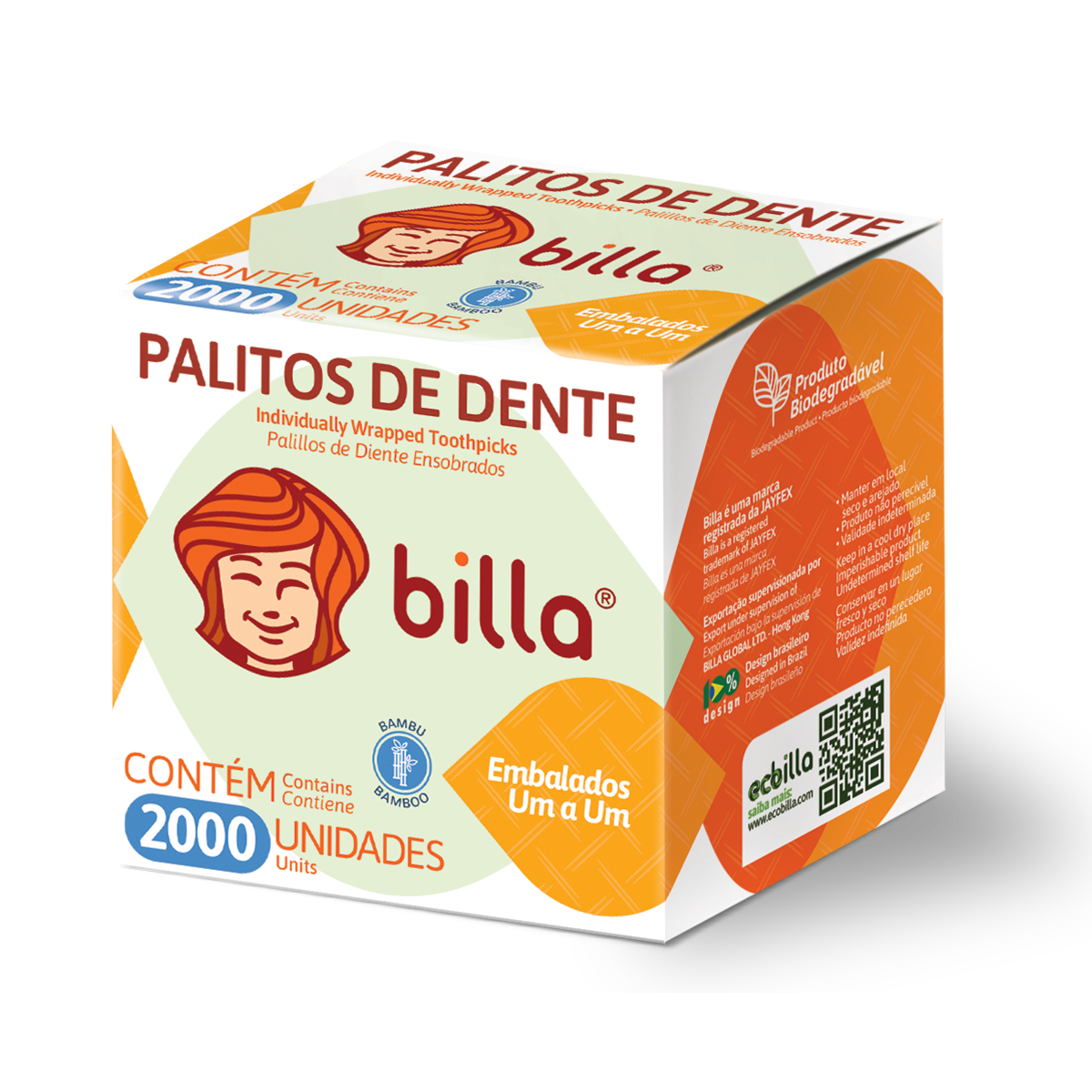 PALITO DENTAL EMBALAGEM INDIVIDUAL BILLA