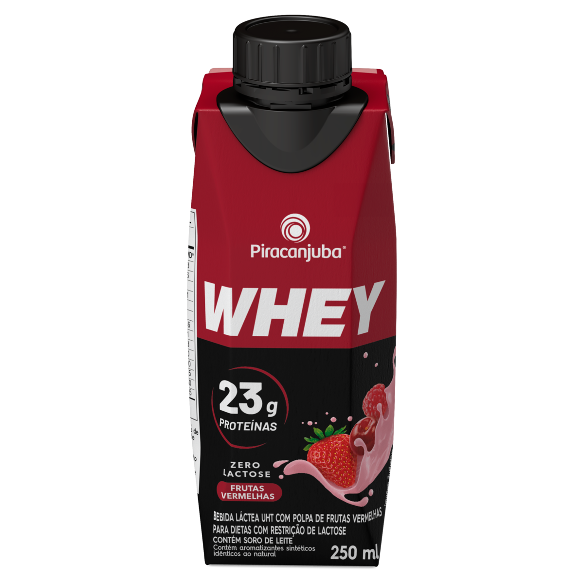 BEBIDA LÁCTEA WHEY 23GR ZERO LACTOSE FRUTAS VERMELHAS  PIRACANJUBA 