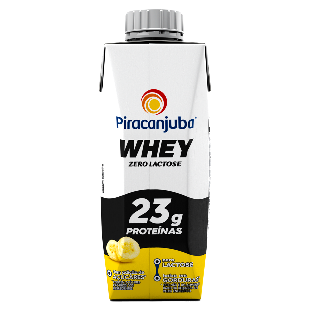 BEBIDA LÁCTEA WHEY 23GR ZERO LACTOSE BANANA PIRACANJUBA  