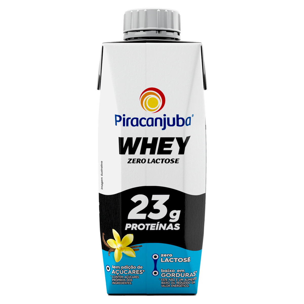 BEBIDA LÁCTEA WHEY 23 GR ZERO LACTOSE BAUNILHA  PIRACANJUBA 