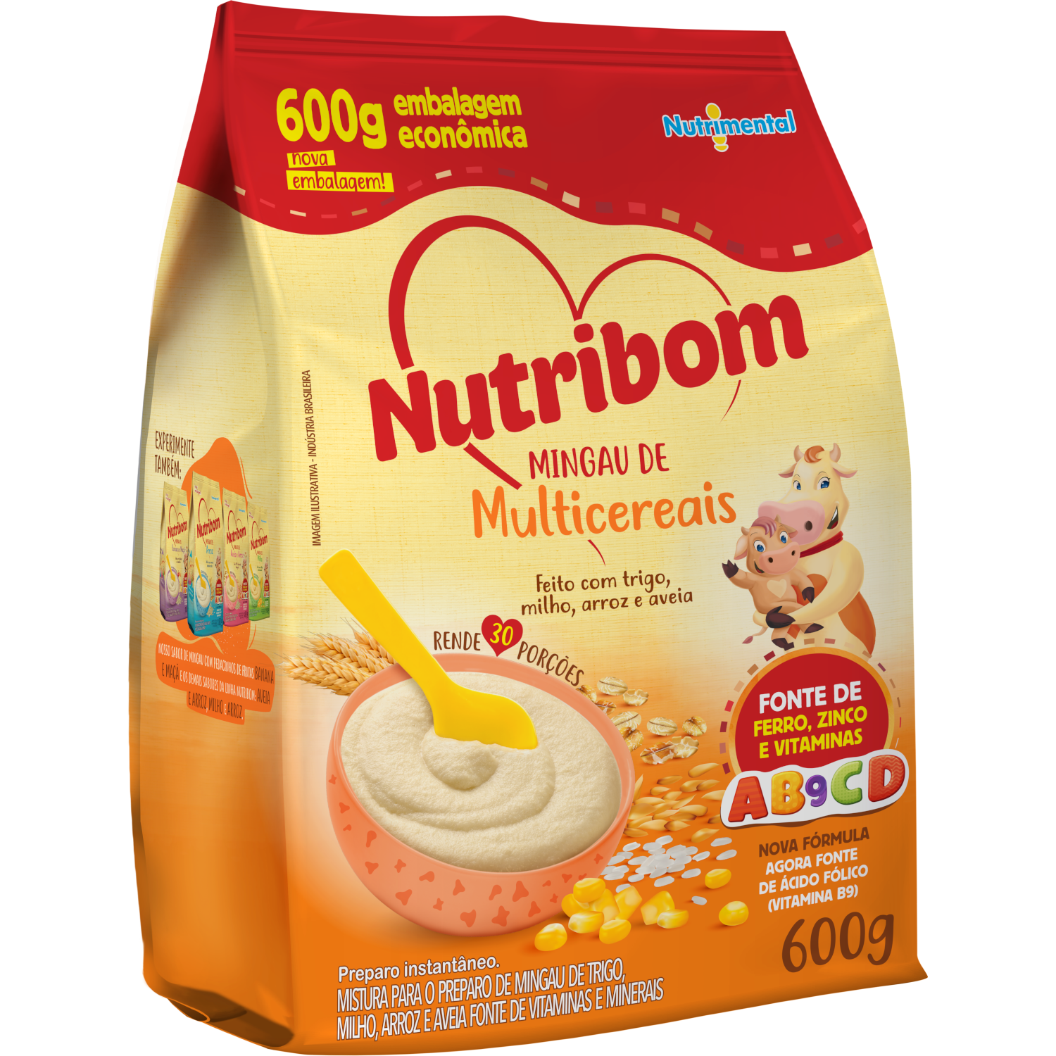 MINGAU MULTICEREAIS SACHÊ NUTRIBOM 