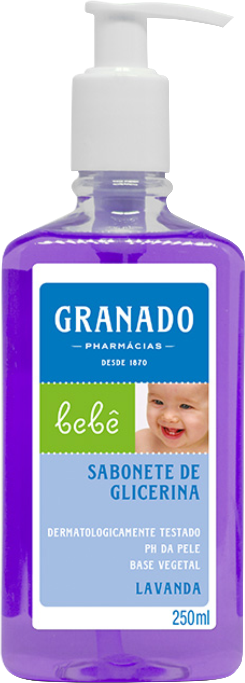 SABONETE LÍQUIDO GLICERINA BEBÊ LAVANDA GRAMADO 