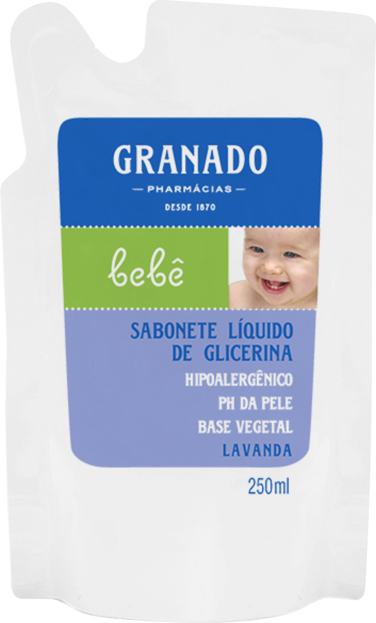 SABONETE LÍQUIDO GLICERINA BEBÊ LAVANDA REFIL GRAMADO 