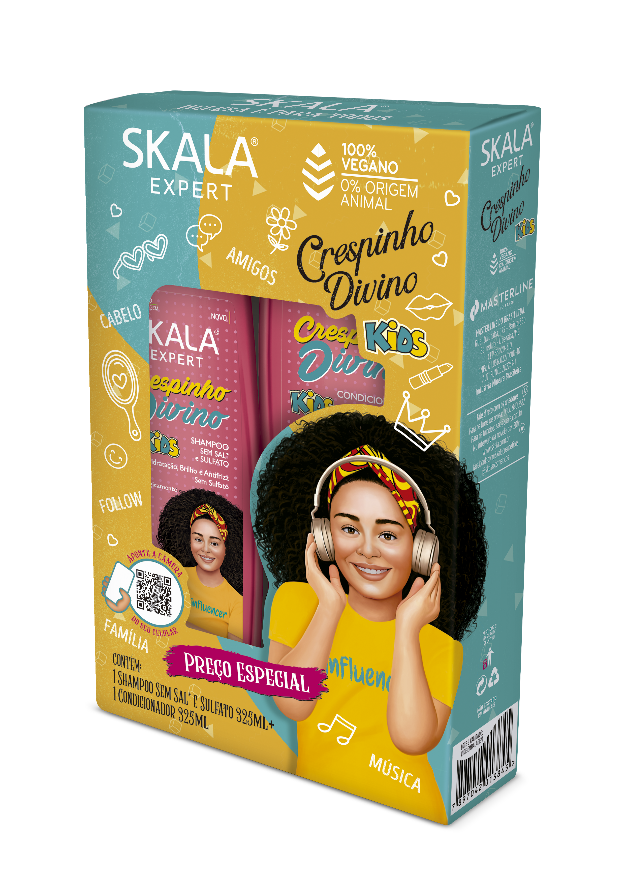 SHAMPOO + CONDICIONADOR CRESPINHO SKALA 