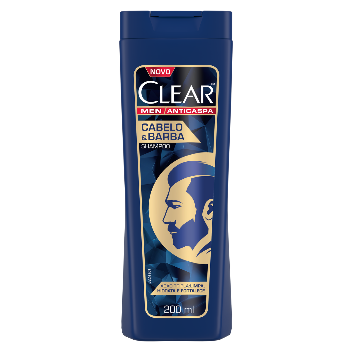 SHAMPOO MEN ANTICASPA CABELO E BARBA CLEAR 