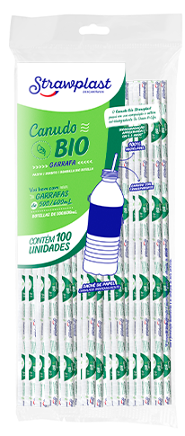 CANUDO BIODEGRADAVEL SACHE STRAWPLAST 