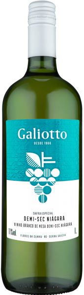 BEBIDA VINHO BRANCO DEMI-SEC GALIOTTO 