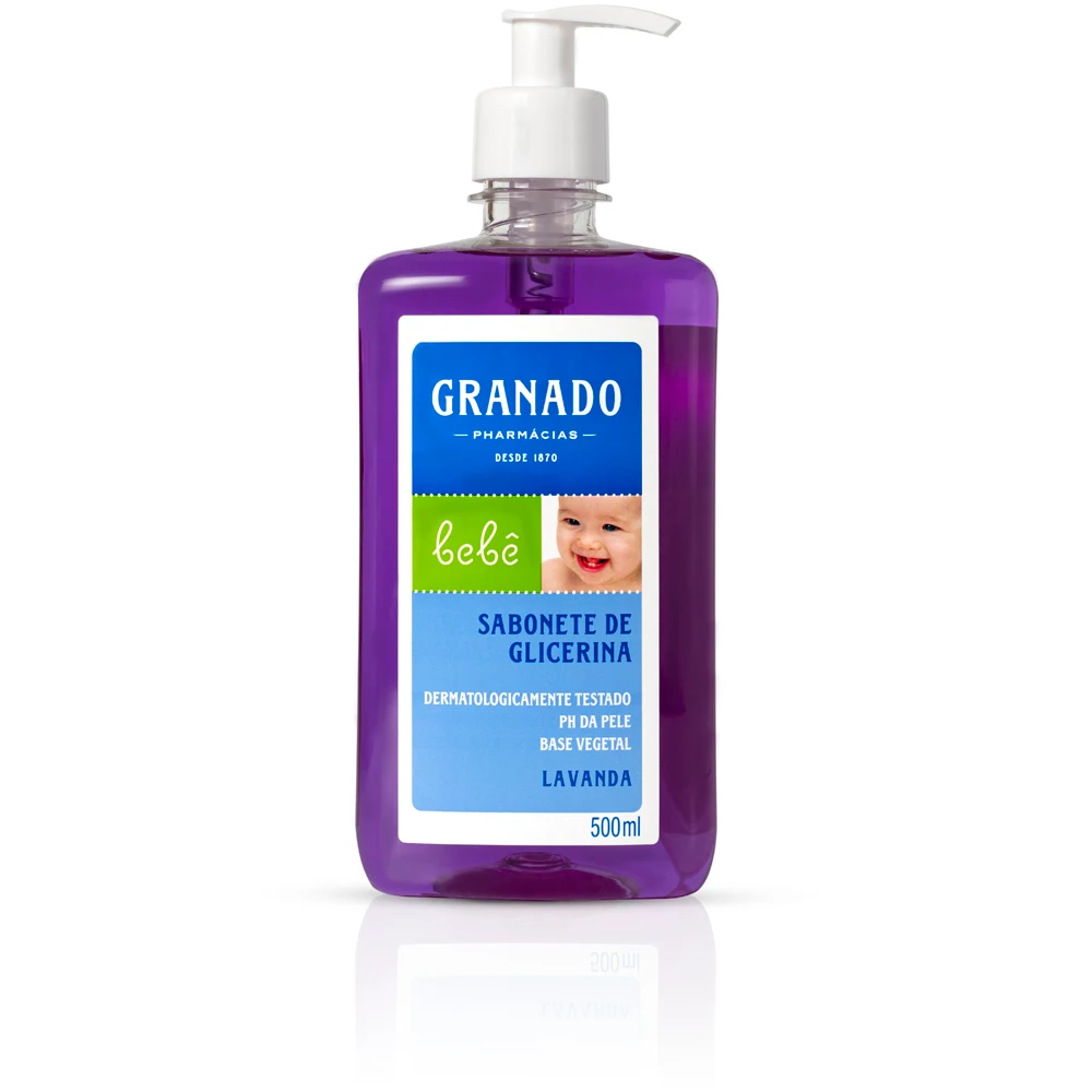 SABONETE LÍQUIDO GLICERINA BEBÊ LAVANDA GRANADO 