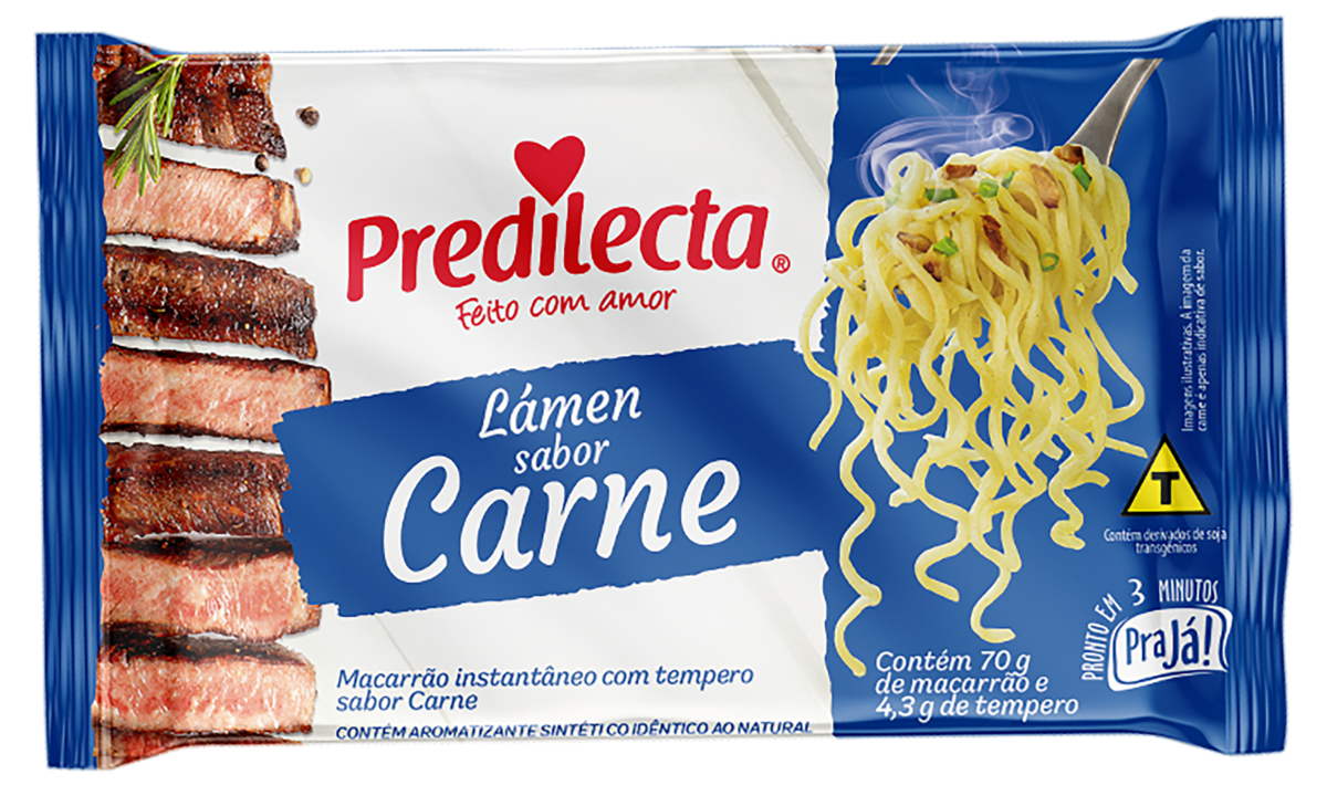 MACARRÃO INSTÂNTANEO CARNE PREDILECTA 