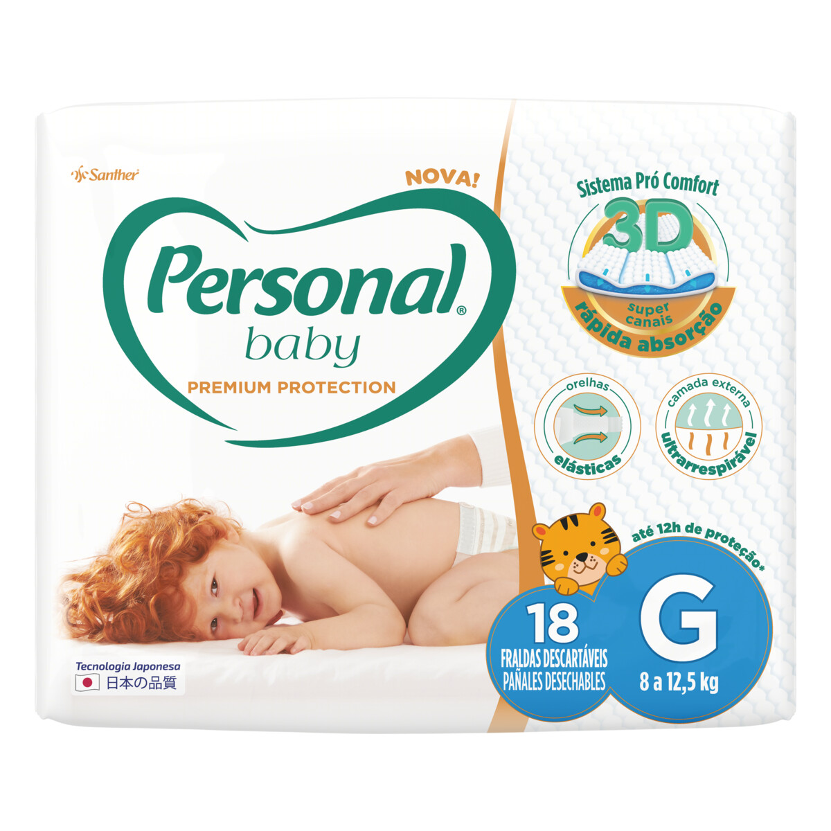 FRALDA PREMIUM JUMBO G PERSONAL 