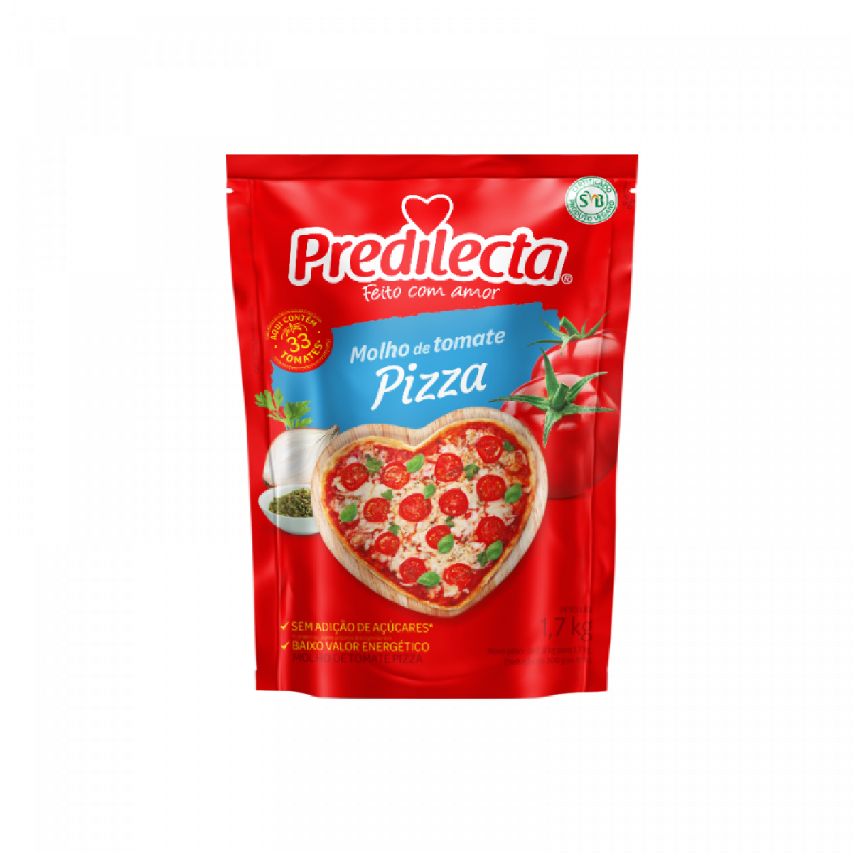 MOLHO PIZZA STAND UP 1,7 KG PREDILECTA 