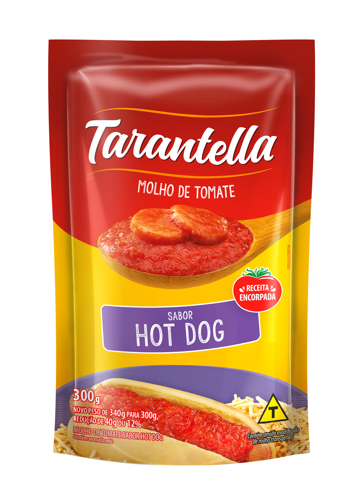 MOLHO TOMATE HOTDOG SACHÊ TARANTELLA 