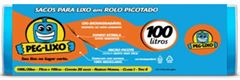 SACO DE LIXO ROLO AZ 100 LITROS 75X1,05CM PEG-LIXO 