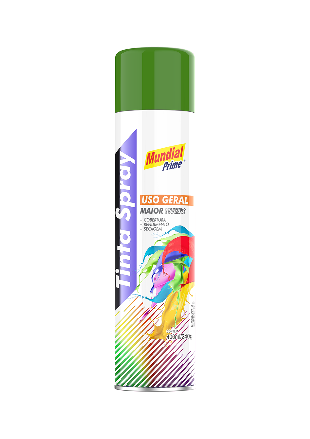 TINTA SPRAY VERDE ESCURO MUNDIAL PRIME