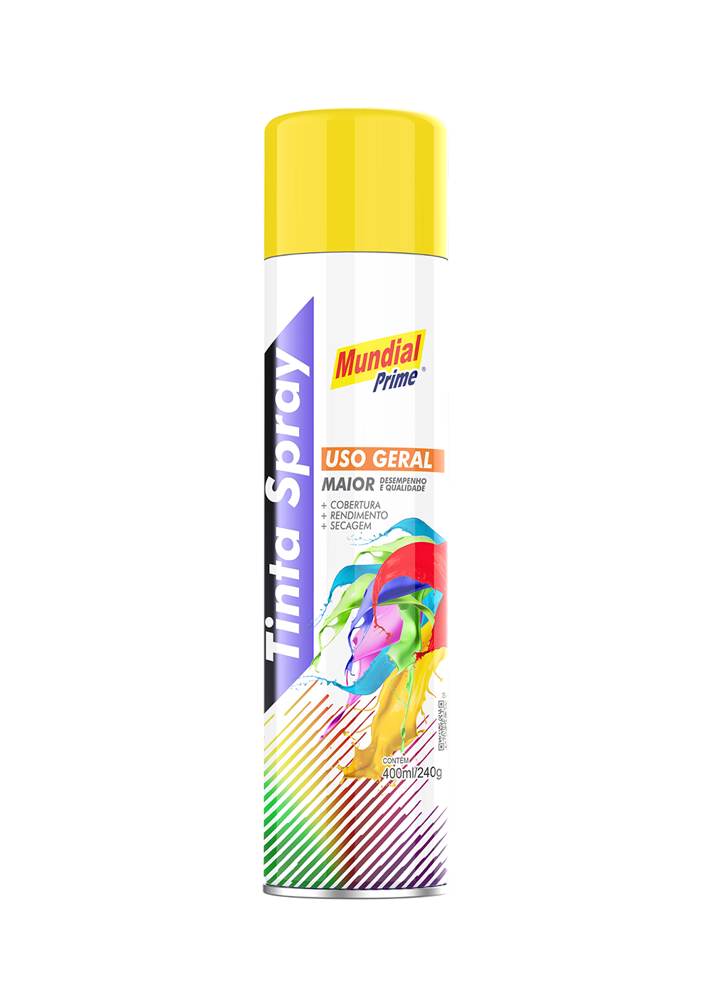 TINTA SPRAY AMARELO MUNDIAL PRIME