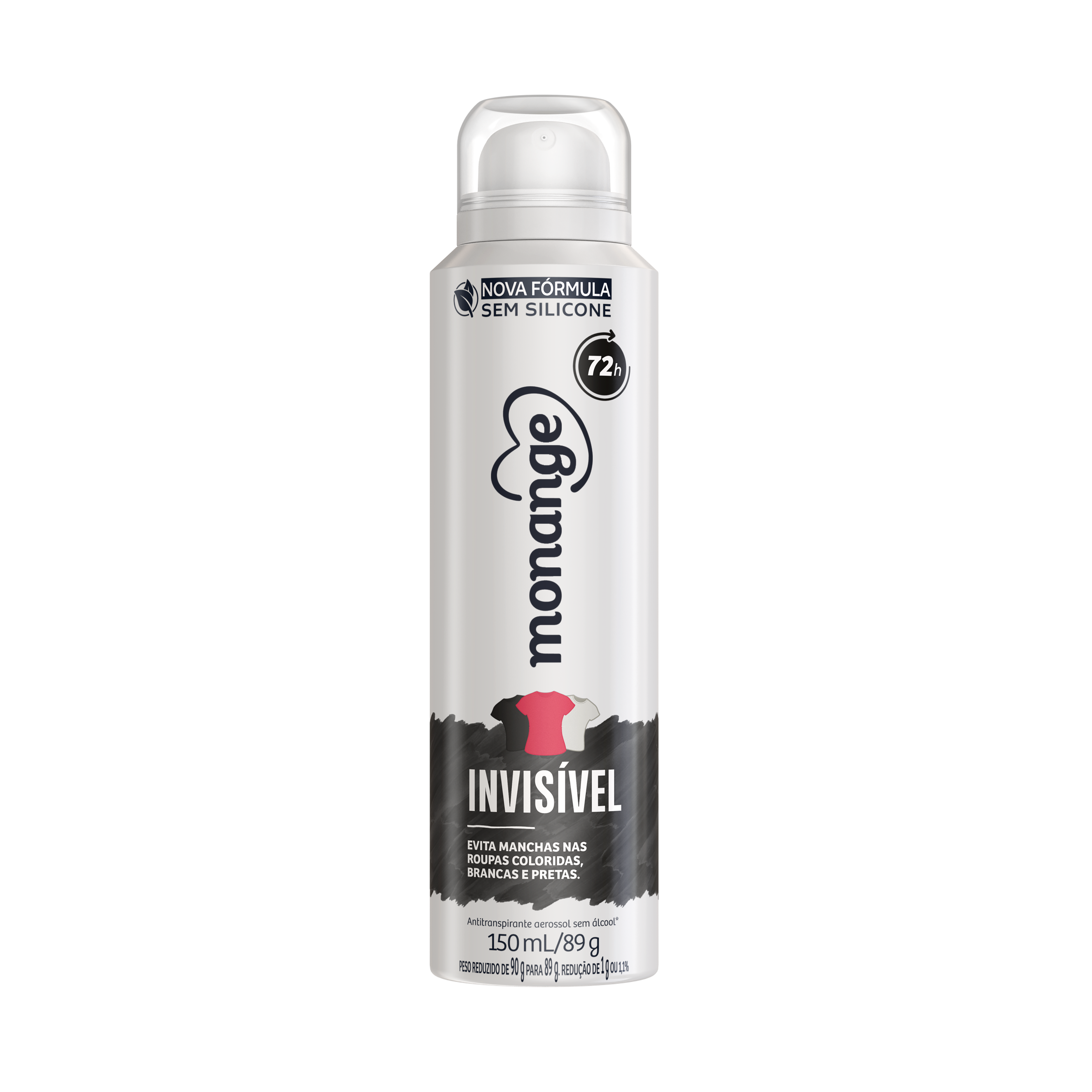 DESODORANTE AEROSOL INVISIVEL MONANGE