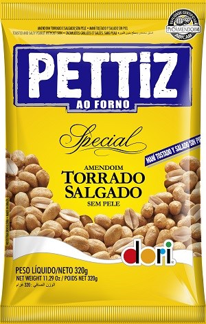 AMENDOIM TORRADO SEM PELE PETTIZ 