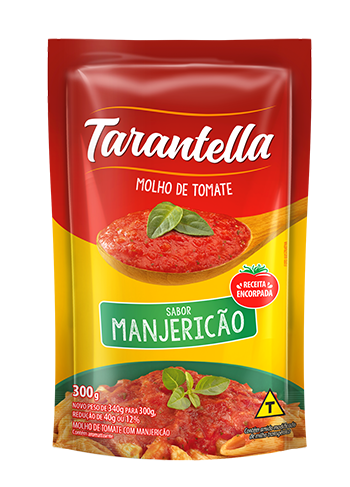 MOLHO TOMATE MANJERICAO  SACHÊ TARANTELLA 