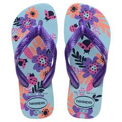 SANDÁLIA KIDS FLORES AZUL WATER 27/28 HAVAIANAS