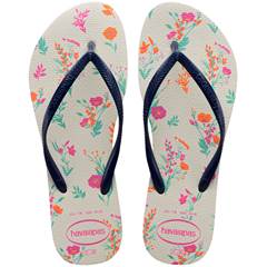 SANDÁLIA SLIM ROMANCE BRANCO/MARINHO 39/40 HAVAIANAS