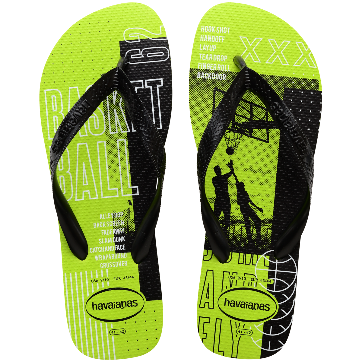 SANDALIA TOP ATHLETIC VERDE LIMAO 39/40 HAVAIANAS 