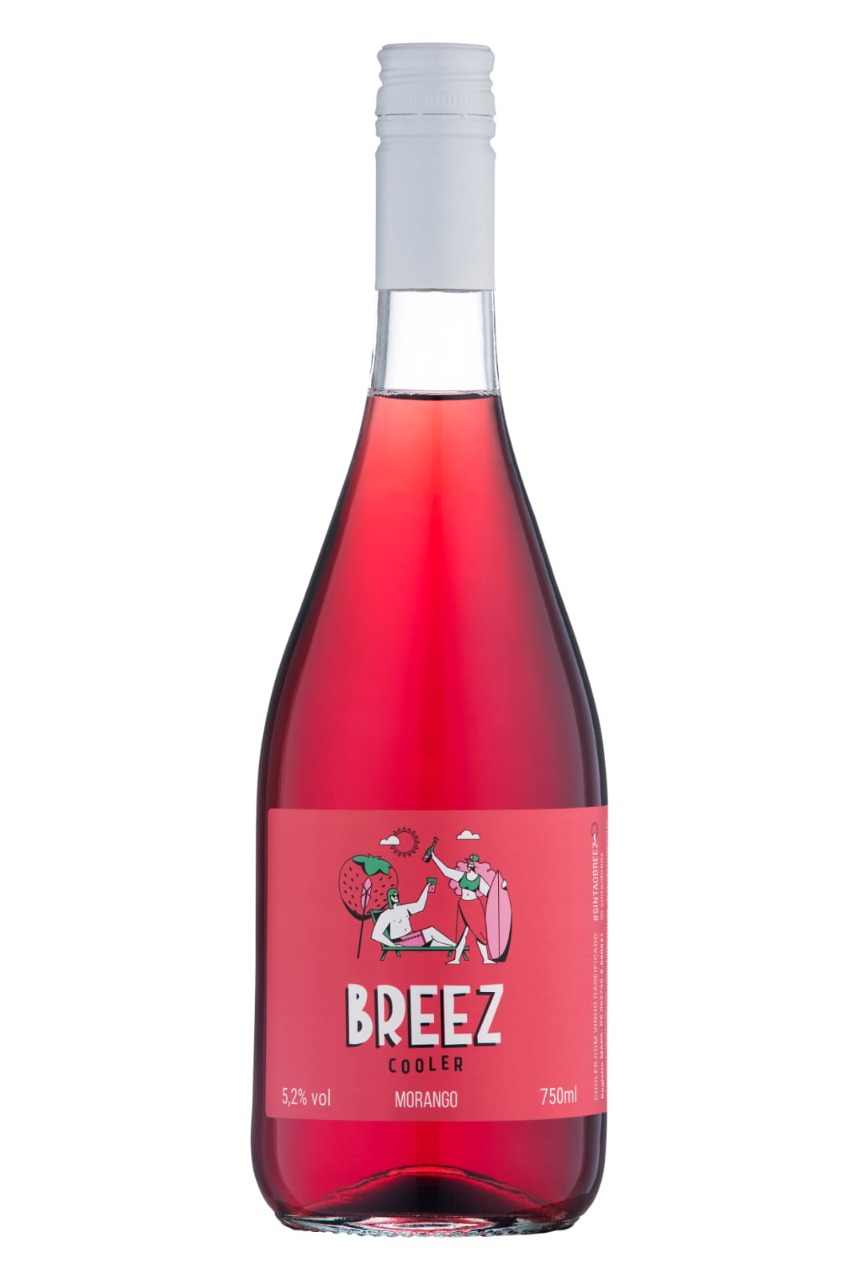 BEBIDA VINHO COOLER MORANGO BREEZ