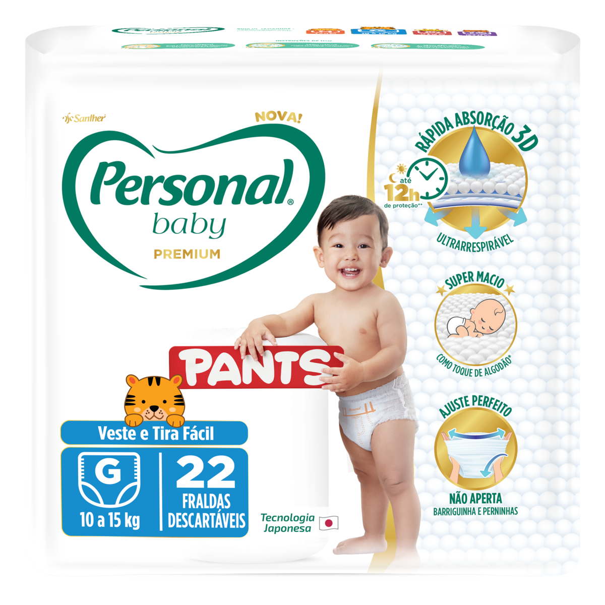 FRALDA PANTS PREMIUM JUMBO G PERSONAL 