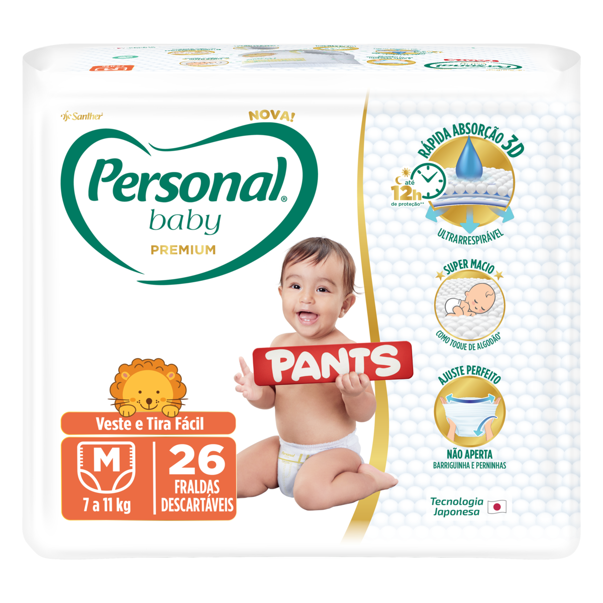 FRALDA PANTS PREMIUM JUMBO M PERSONAL 