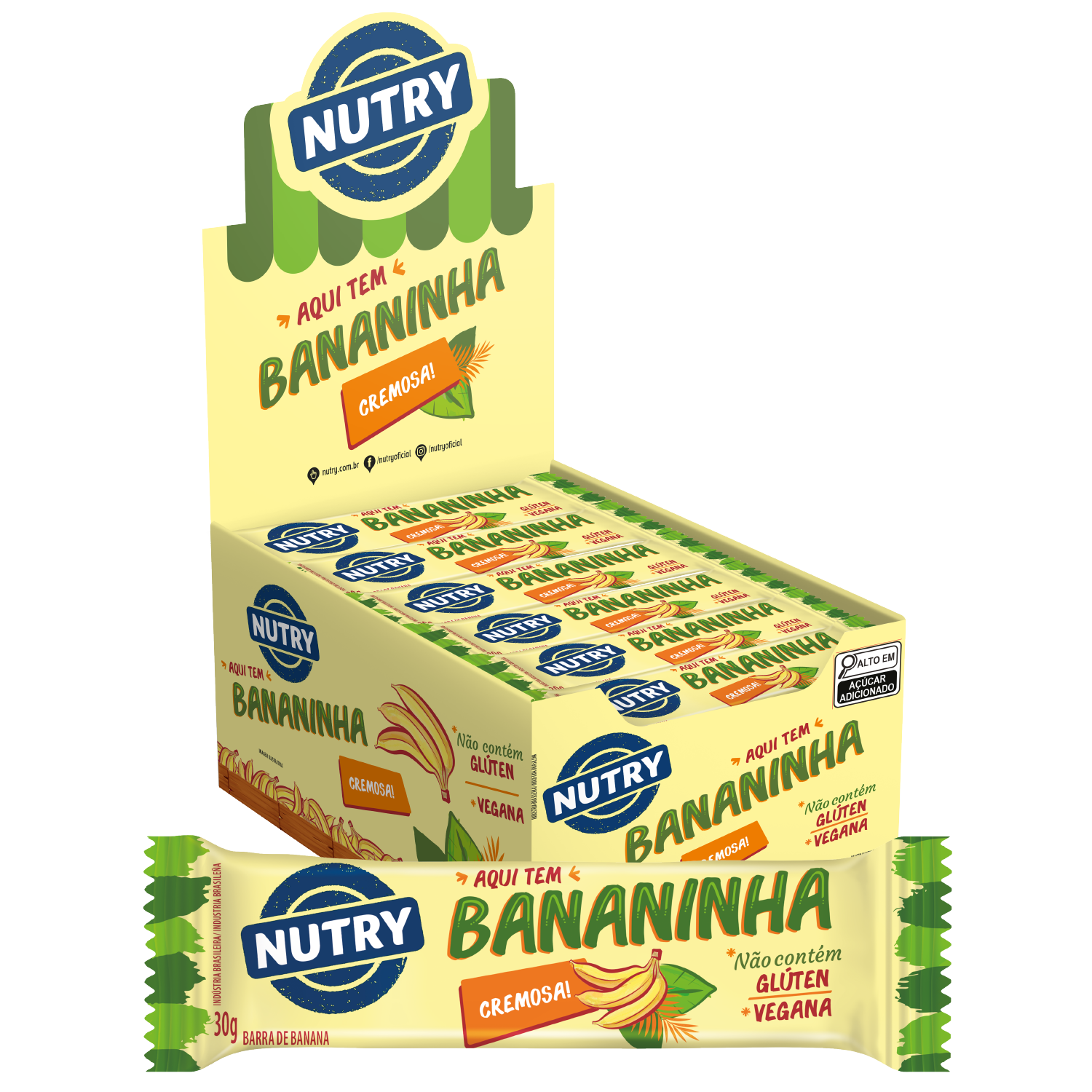 BARRA BANANINHA DISPLAY NUTRY 