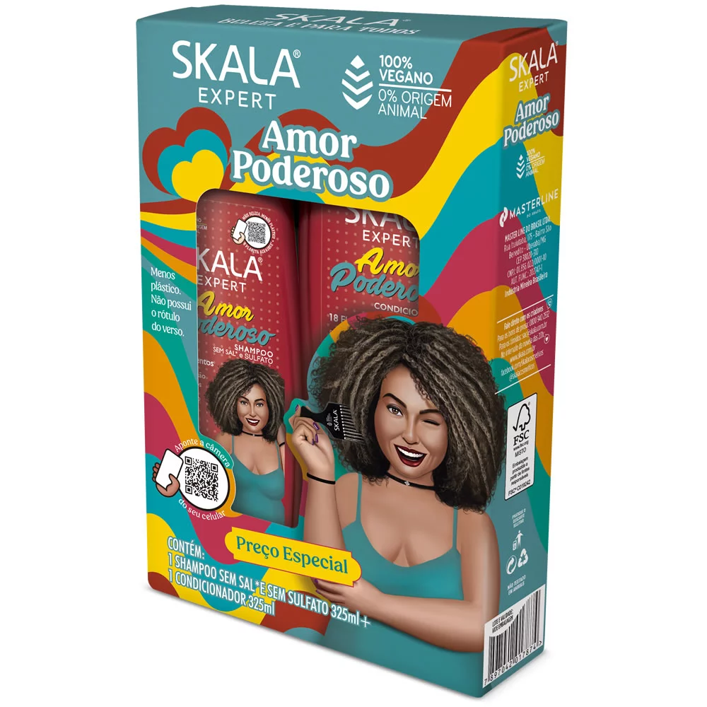 SHAMPOO+CONDICIONADOR AMOR PODEROSO SKALA 